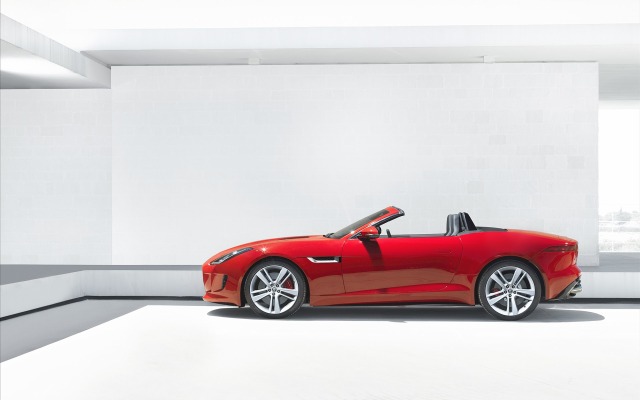 Jaguar F-TYPE S Convertible 2014. Desktop wallpaper