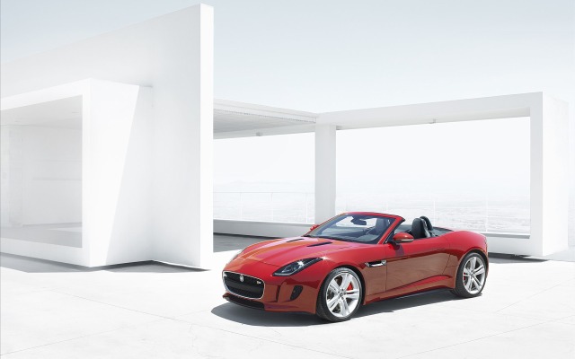 Jaguar F-TYPE S Convertible 2014. Desktop wallpaper