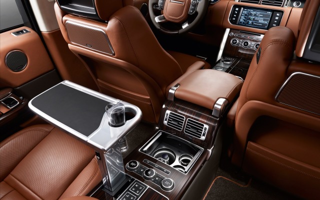 Land Rover Range Rover Autobiography Black 2014. Desktop wallpaper