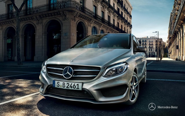 Mercedes-Benz B-Class 2015. Desktop wallpaper