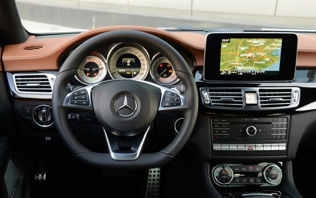 Mercedes-Benz CLS-Class 2015. Desktop wallpaper