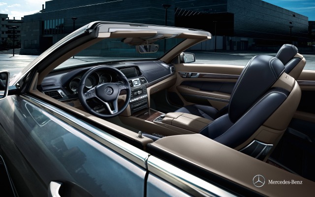 Mercedes-Benz E-Class Cabriolet 2015. Desktop wallpaper