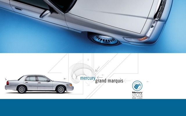 Mercury Grand Marquis 2004. Desktop wallpaper