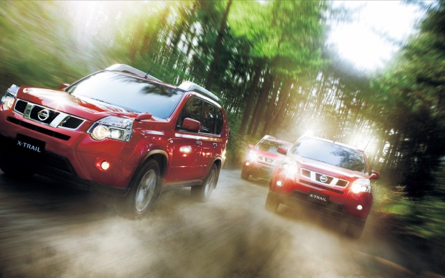 Nissan X-Trail SUV 2011. Desktop wallpaper