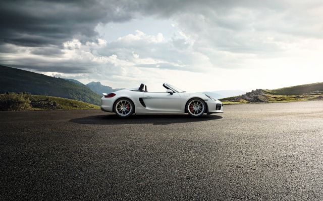 Porsche Boxster Spyder 2015. Desktop wallpaper