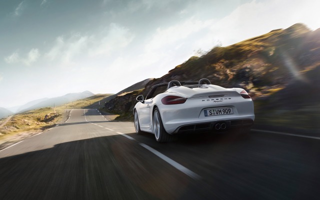 Porsche Boxster Spyder 2015. Desktop wallpaper