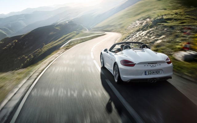 Porsche Boxster Spyder 2015. Desktop wallpaper