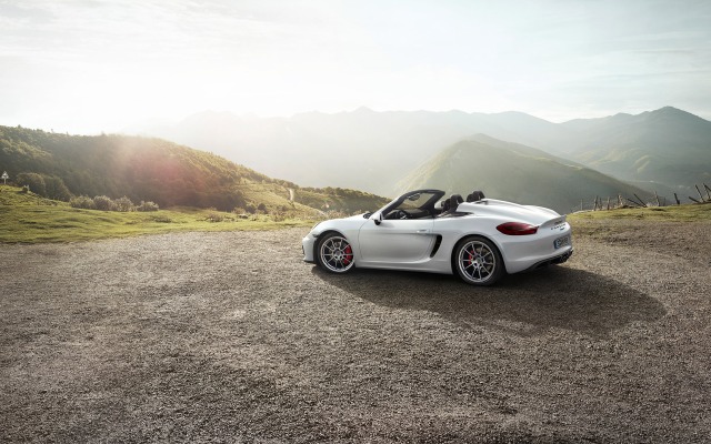 Porsche Boxster Spyder 2015. Desktop wallpaper