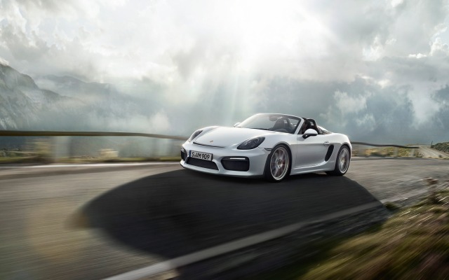 Porsche Boxster Spyder 2015. Desktop wallpaper