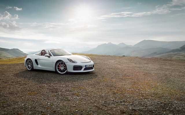 Porsche Boxster Spyder 2015. Desktop wallpaper