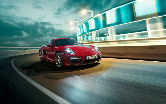 Porsche Cayman GTS 2015. Desktop wallpaper