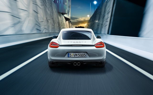 Porsche Cayman S 2015. Desktop wallpaper