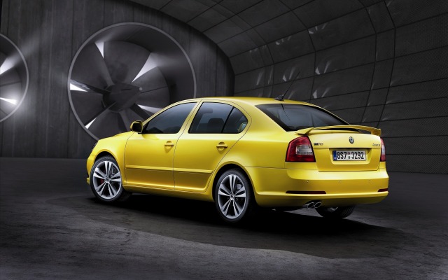 Skoda Octavia Facelift RS 2010. Desktop wallpaper