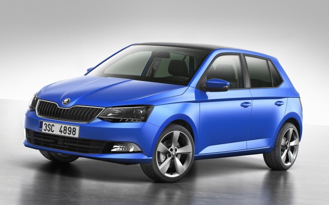 Skoda Fabia 2015. Desktop wallpaper