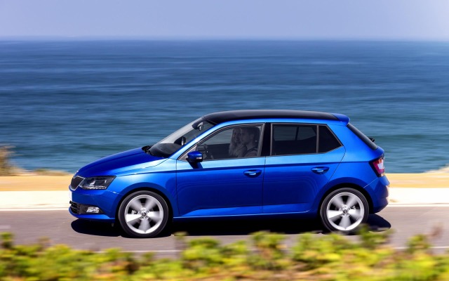 Skoda Fabia 2015. Desktop wallpaper