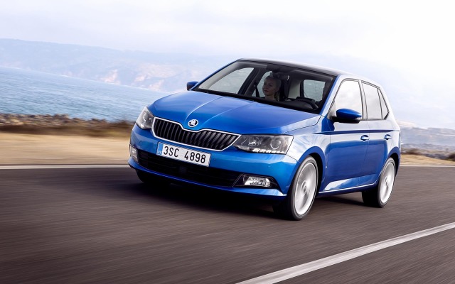 Skoda Fabia 2015. Desktop wallpaper