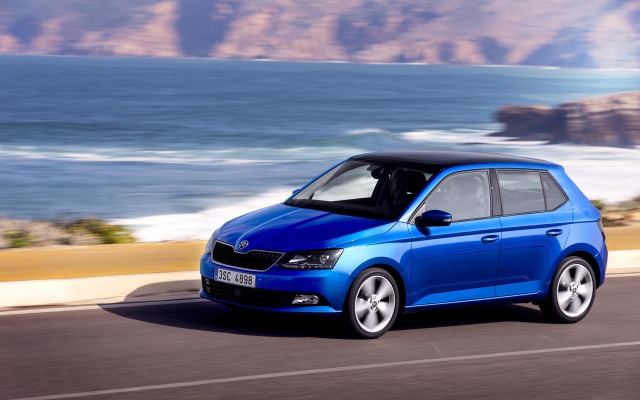 Skoda Fabia 2015. Desktop wallpaper