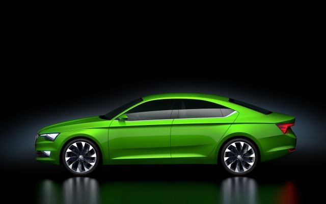 Skoda VisionC Concept 2014. Desktop wallpaper