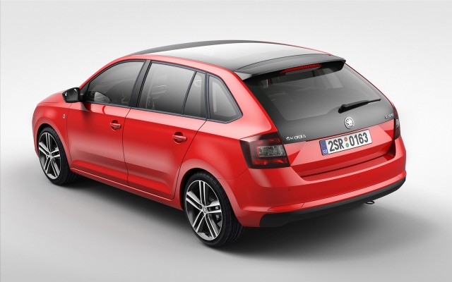 Skoda Rapid Spaceback 2014. Desktop wallpaper