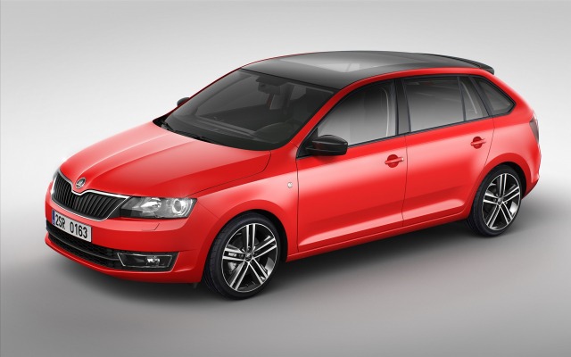 Skoda Rapid Spaceback 2014. Desktop wallpaper