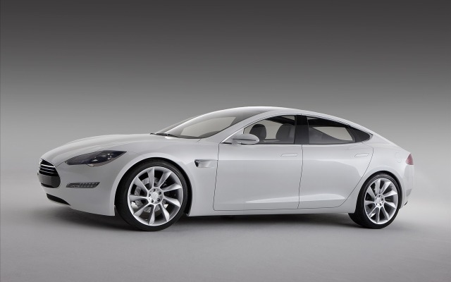 Tesla Model S Alpha Protatype 2012. Desktop wallpaper