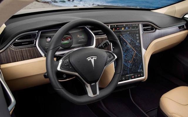 Tesla Model S 2013. Desktop wallpaper