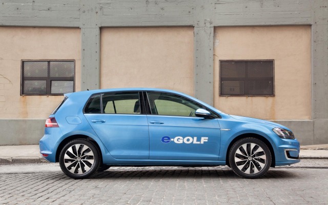 Volkswagen e-Golf 2015. Desktop wallpaper