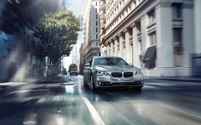 BMW 5 Series Sedan 2015. Desktop wallpaper