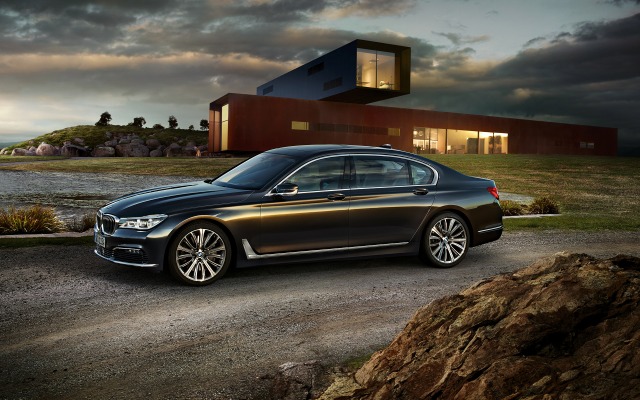 BMW 7 Series Sedan 2015. Desktop wallpaper