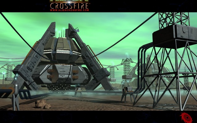 Alien Crossfire. Desktop wallpaper