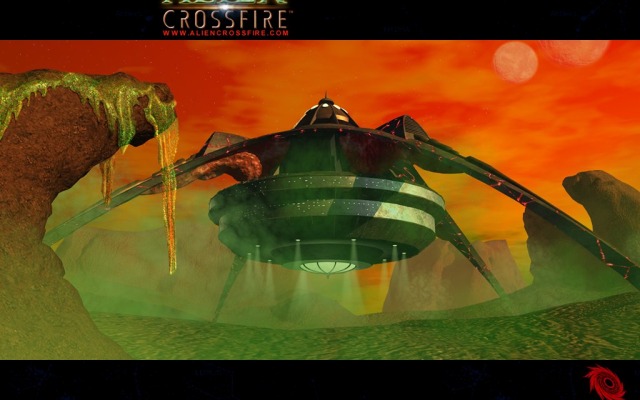 Alien Crossfire. Desktop wallpaper