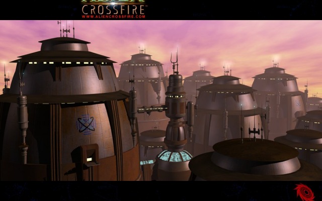 Alien Crossfire. Desktop wallpaper
