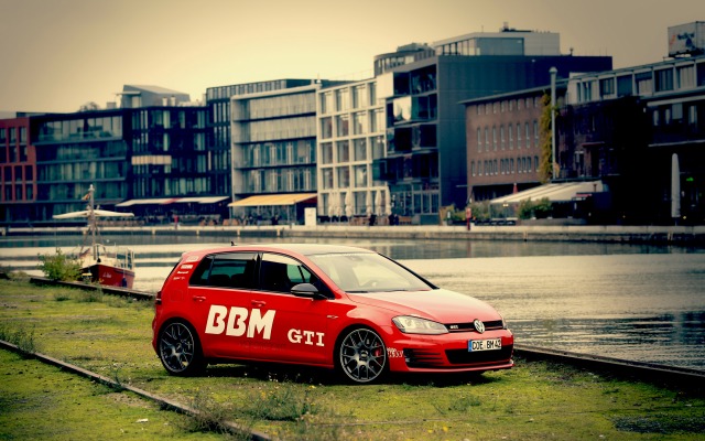 Volkswagen Golf VII GTI Plus BBM Motorsport 2015. Desktop wallpaper