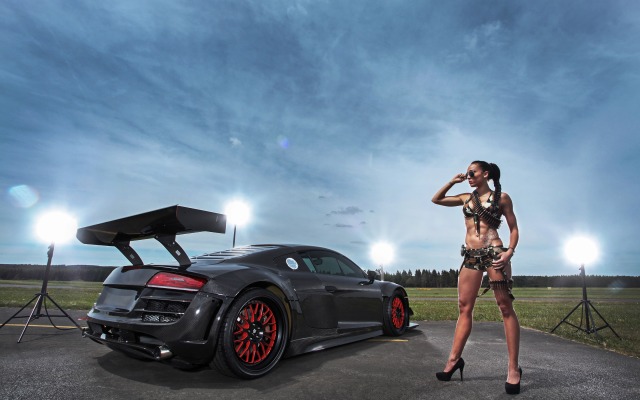 Audi R8 Potter & Rich Recon MC8 2015. Desktop wallpaper