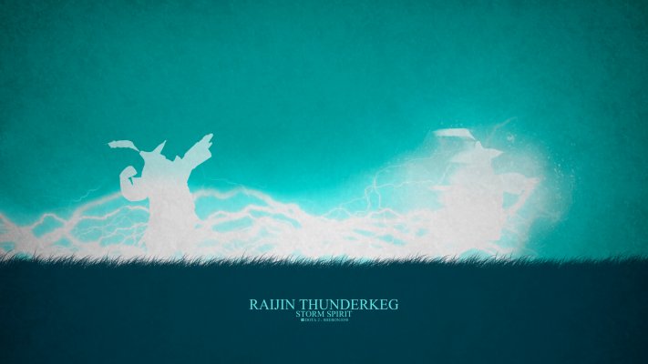 Storm Spirit. Desktop wallpaper