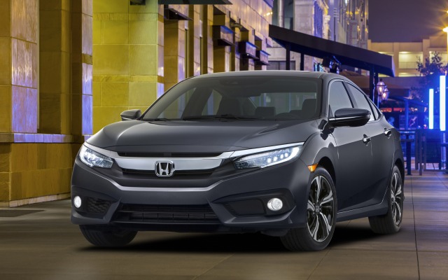 Honda Civic Sedan Touring 2016. Desktop wallpaper