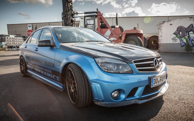 Mercedes-Benz C 63 AMG Carbonfiber Dynamics 2015. Desktop wallpaper