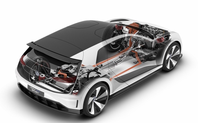 Volkswagen Golf GTE Sport Concept 2015. Desktop wallpaper