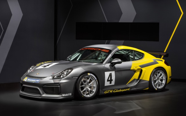 Porsche Cayman GT4 Clubsport 2015. Desktop wallpaper