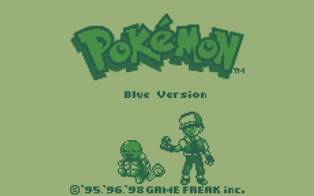 Pokemon Blue Version. Desktop wallpaper