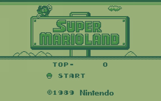 Super Mario Land. Desktop wallpaper