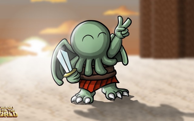 Cthulhu Saves the World. Desktop wallpaper