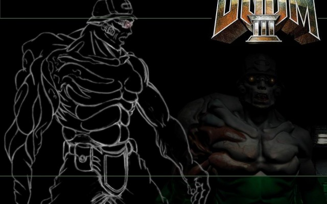 Doom 3. Desktop wallpaper
