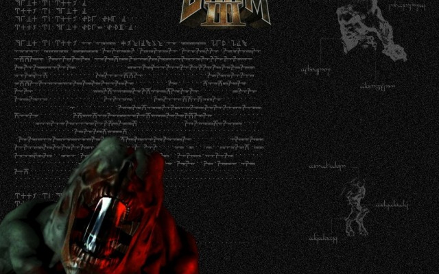 Doom 3. Desktop wallpaper