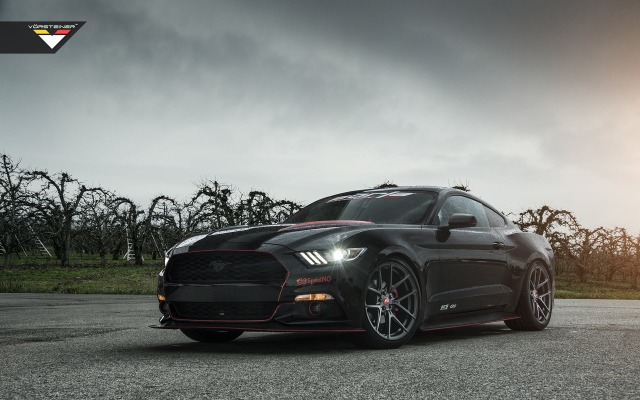 Ford Mustang 5.0 GT Vorsteiner 2015. Desktop wallpaper