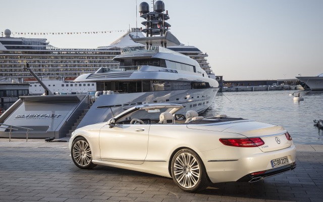 Mercedes-Benz S-Class Cabriolet 2015. Desktop wallpaper