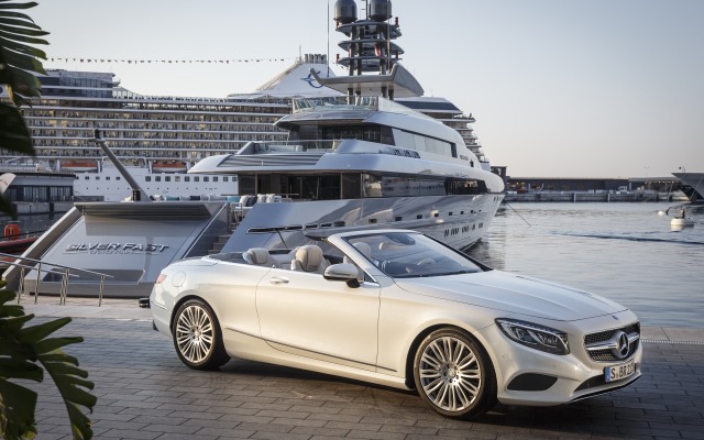 Mercedes-Benz S-Class Cabriolet 2015. Desktop wallpaper