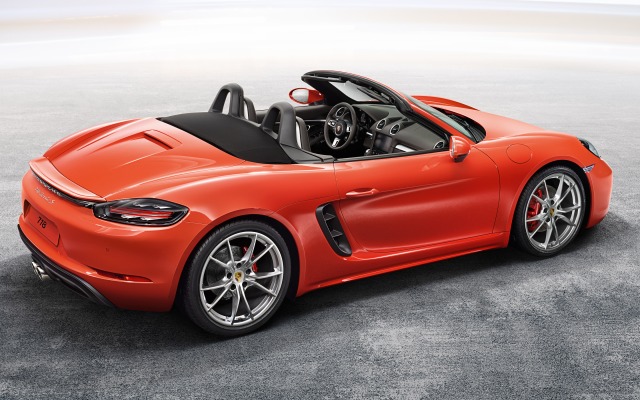 Porsche Boxster S 2016. Desktop wallpaper