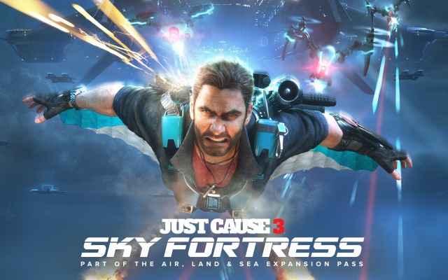 Just Cause 3: Sky Fortress. Desktop wallpaper