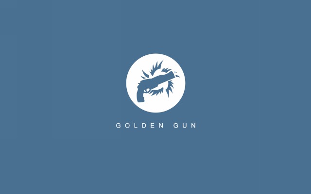Golden Gun. Desktop wallpaper